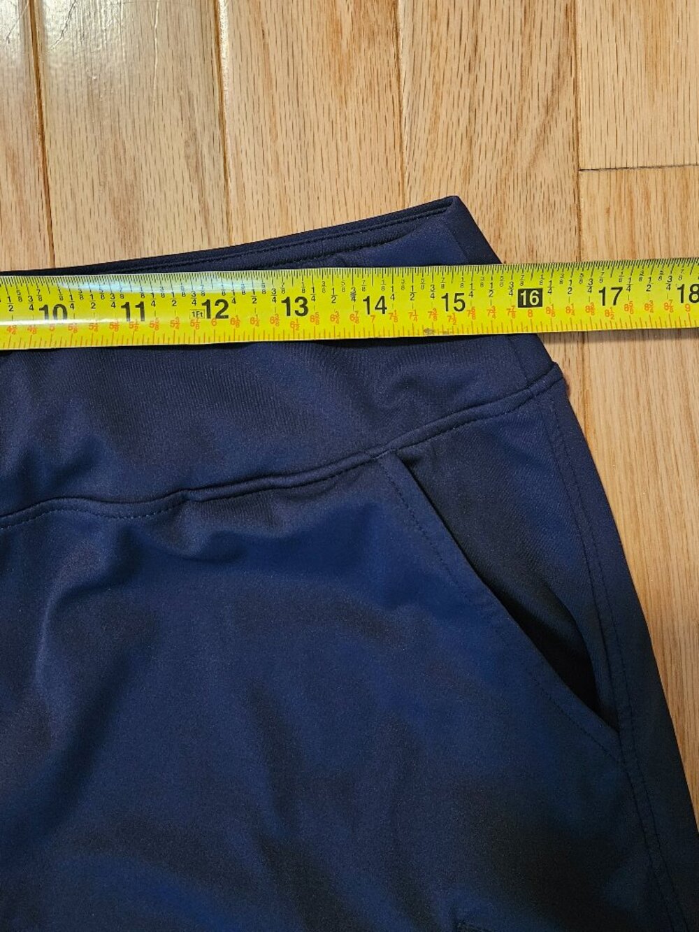 SANTINY Women's Pants 3 Zipper Pockets 7/8 Stretch High Waisted Size L - Picture 5 of 6